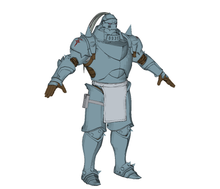 Load image into Gallery viewer, Alphonse Elric Armor Cosplay EVA Foam Pepakura File Templates - Full Metal Alchemist