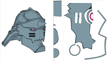 Load image into Gallery viewer, Alphonse Elric Armor Cosplay EVA Foam Pepakura File Templates - Full Metal Alchemist
