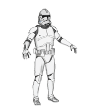 Load image into Gallery viewer, Clone Trooper Phase 2 Armor Cosplay EVA Foam Pepakura File Templates - (Star Wars)