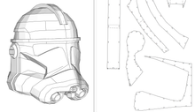 Load image into Gallery viewer, Clone Trooper Phase 2 Armor Cosplay EVA Foam Pepakura File Templates - (Star Wars)