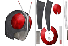Load image into Gallery viewer, Kamen Rider Black RX Cosplay EVA FOAM Pepakura File Templates