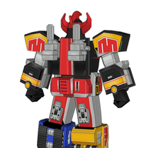 Load image into Gallery viewer, MMPR Megazord Cosplay Full EVA Foam Pepakura File Templates
