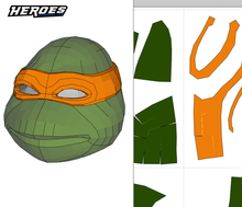 Load image into Gallery viewer, Teenage Mutant Ninja Turtles (1990) FULL Cosplay EVA Foam Pepakura File Templates