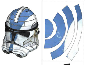 Star Wars - Clone Trooper Phase 2 Helmet Cosplay Foam Pepakura File Template