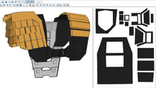 Load image into Gallery viewer, Judge Dredd Cosplay EVA Foam Pepakura File Templates (1995 Stallone Version)