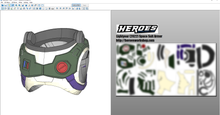 Load image into Gallery viewer, Buzz Lightyear Space Suit Armor EVA FOAM Pepakura File Templates - "LIGHTYEAR" (2022)