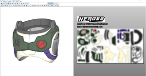 Buzz Lightyear Space Suit Armor FOAM Pepakura File Templates - "LIGHTYEAR" (2022)