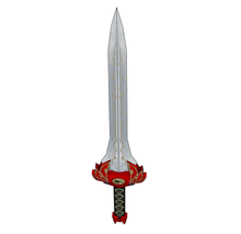Load image into Gallery viewer, MMPR Red Ranger Power Sword  FOAM Pepakura File Template