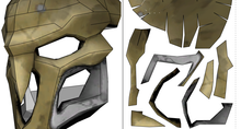 Load image into Gallery viewer, Reaper Mask FOAM Cosplay Pepakura File Template - Overwatch