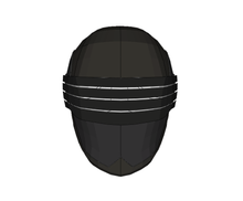 Load image into Gallery viewer, GI JOE Snake Eyes Helmet FOAM Pepakura File Template