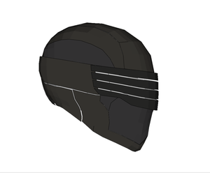GI JOE Snake Eyes Helmet FOAM Pepakura File Template