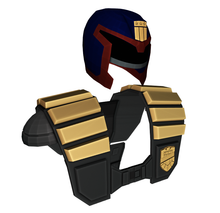 Load image into Gallery viewer, Judge Dredd Cosplay EVA Foam Pepakura File Templates (1995 Stallone Version)