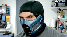 Load image into Gallery viewer, Sub-Zero Mask Foam Cosplay Pepakura File Template -Mortal Kombat (Scorpion/Reptile etc)