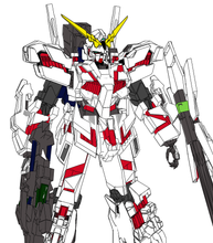 Load image into Gallery viewer, Unicorn Gundam RX-0  Cosplay Full Foam Pepakura File Templates