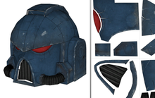 Load image into Gallery viewer, Warhammer 40K Space Marine Helmet Cosplay Foam Pepakura File Template