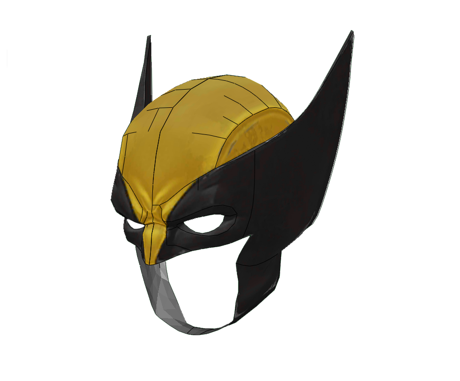 - Wolverine Cosplay Mask FOAM Pepakura File Template Heroesworkshop