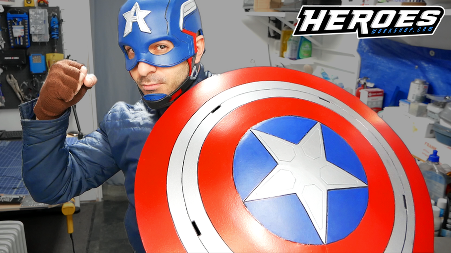 Captain America Shield Tutorial - FREE TEMPLATE - The Falcon and The Winter Soldier