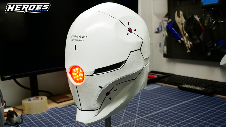 Gray Fox Cyborg Ninja Helmet Tutorial - FREE TEMPLATE!