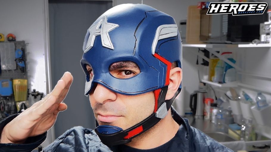 John Walker / Captain America Helmet - FREE Template - The Falcon and The Winter Soldier