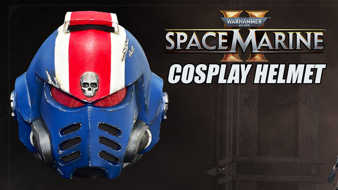 Space Marine II Titus Cosplay Helmet -EVA Foam - Warhammer 40k