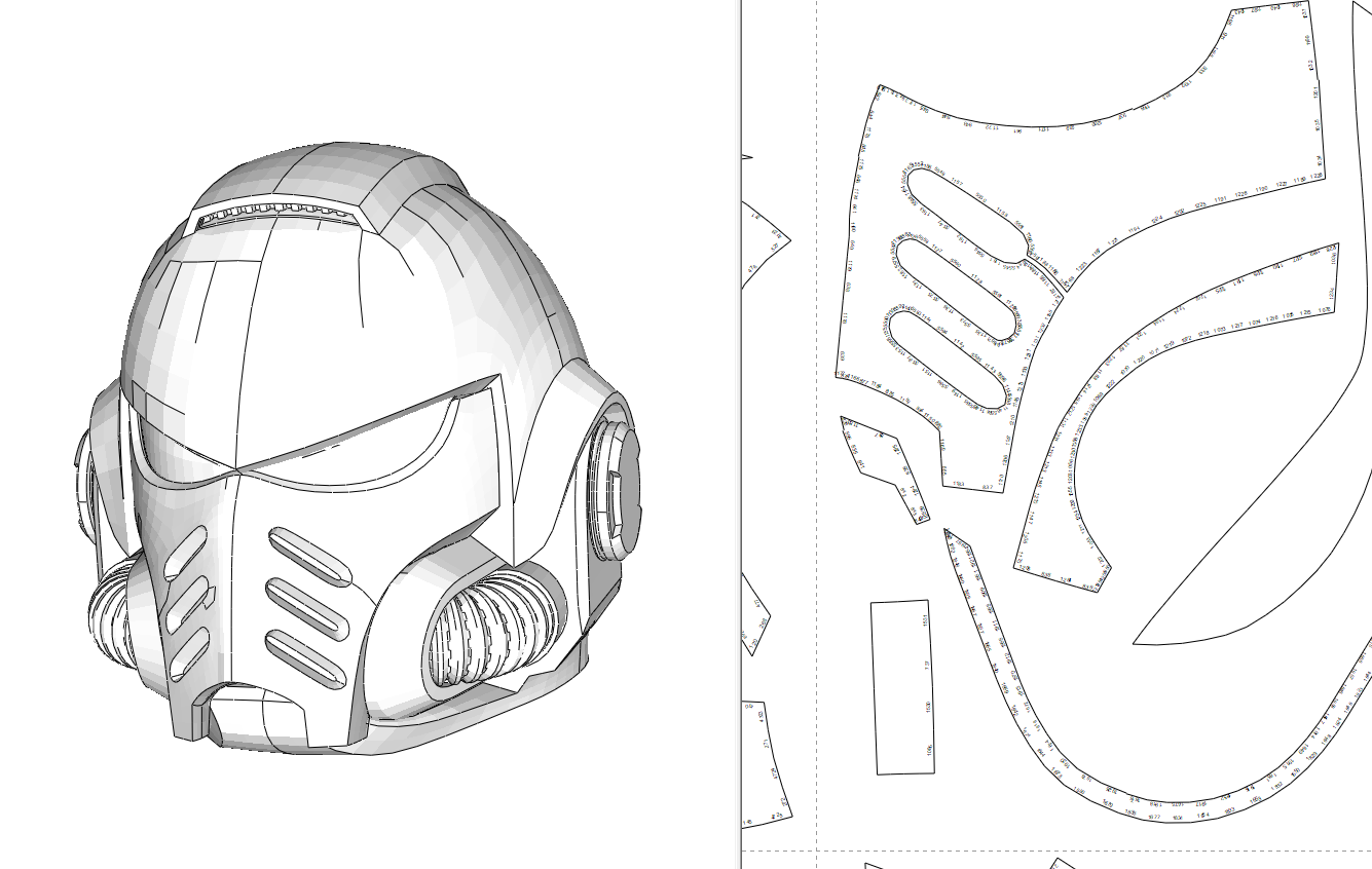 Warhammer 40K Space Marine 2 Armor Cosplay EVA Foam Pepakura File Temp