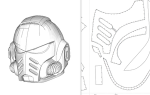 Warhammer 40K Space Marine 2 Armor Cosplay Foam Pepakura File Templates