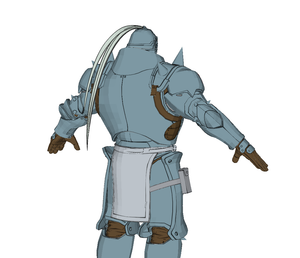 Alphonse Elric Armor Foam Pepakura File Templates - Full Metal Alchemist