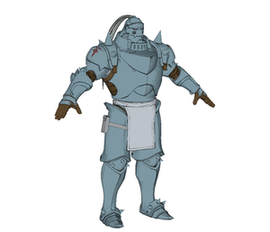 Alphonse Elric Armor Foam Pepakura File Templates - Full Metal Alchemist