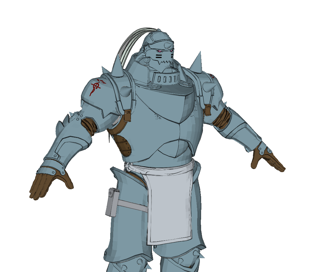 Alphonse Elric Armor Foam Pepakura File Templates - Full Metal Alchemist