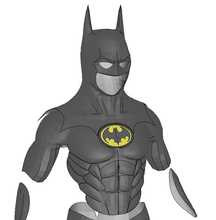 Load image into Gallery viewer, Batman 1989 Cosplay  EVA Foam pepakura file templates DIY how to