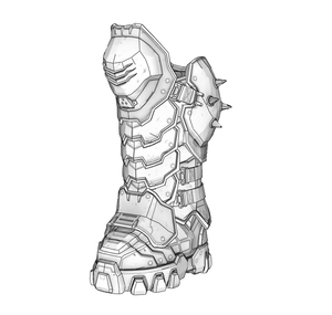 Doom Slayer Armor Cosplay EVA Foam Pepakura File Templates DIY -Doom: The Dark Ages