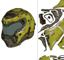 Load image into Gallery viewer, Doom Eternal Slayer Armor EVA Foam Cosplay Pepakura File Templates