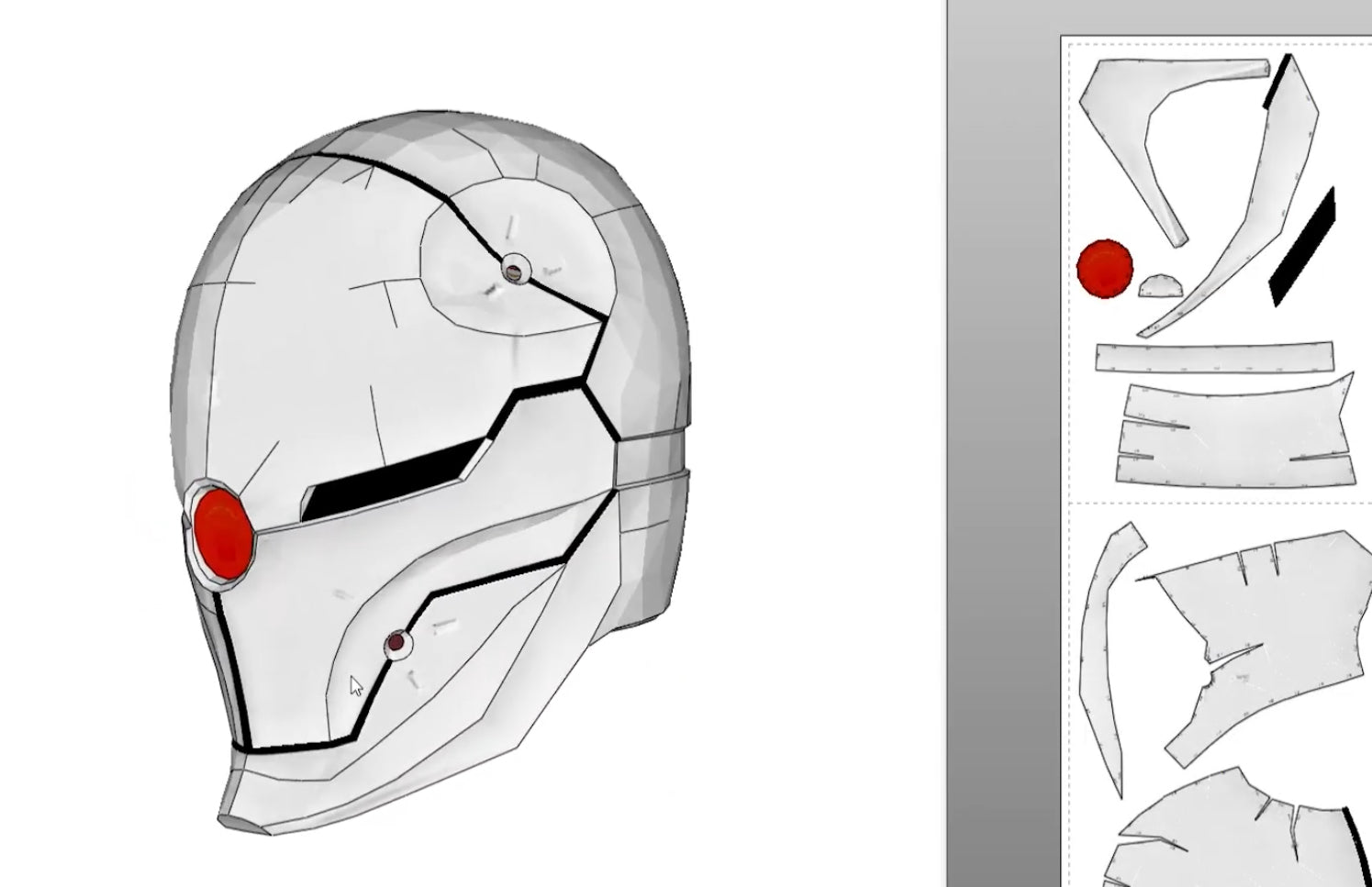 metal gear solid gray fox helmet Cyborg Ninja Gray Fox Full EVA Foam Cosplay Pepakura File Templates