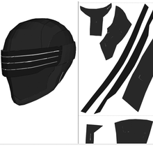 Load image into Gallery viewer, Snake Eyes Armor EVA FOAM Pepakura File Templates DIY Costume - GI JOE Retaliation