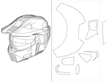 Load image into Gallery viewer, Halo 3 Master Chief Spartan Armor Cosplay EVA Foam Pepakura File Templates