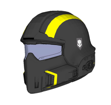 Load image into Gallery viewer, Helldivers 2 Helmet Cosplay Foam Pepakura File Template