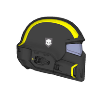Load image into Gallery viewer, Helldivers 2 Helmet Cosplay Foam Pepakura File Template