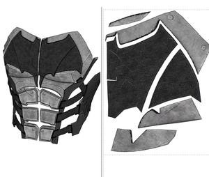 Batman Tactical Armor EVA FOAM Cosplay Pepakura File Templates - Justice League