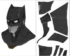 Batman Tactical Armor EVA FOAM Cosplay Pepakura File Templates - Justice League