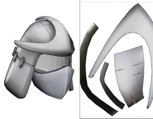 Shredder (90's Cartoon Version) Armor FOAM Cosplay Pepakura File Templates DIY - Teenage Mutant Ninja Turtles