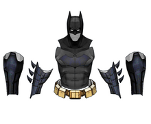 Load image into Gallery viewer, Batman Mask / Armor Cosplay Parts Set Foam Pepakura File Templates
