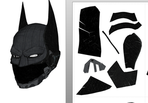 Batman Beyond Armor Cosplay Foam Pepakura File Templates