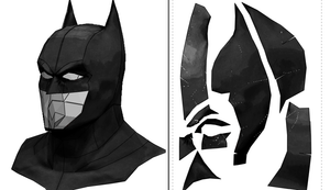 Batman Mask / Armor Cosplay Parts Set Foam Pepakura File Templates