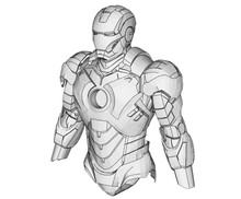 Load image into Gallery viewer, Iron Man Mark 4 Costume Foam Pepakura file Templates