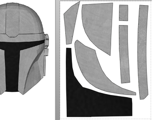 The Mandalorian Cosplay Beskar Armor Foam Pepakura File Templates