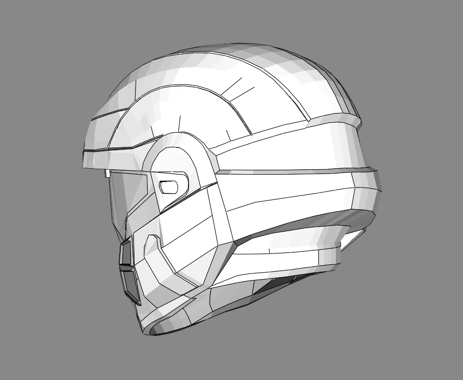 halo odst helmet drawing