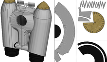 Load image into Gallery viewer, Rocketeer Helmet + Jetpack Cosplay FOAM Pepakura File Templates