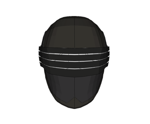 GI JOE Snake Eyes Helmet FOAM Pepakura File Template