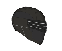 Load image into Gallery viewer, GI JOE Snake Eyes Helmet FOAM Pepakura File Template