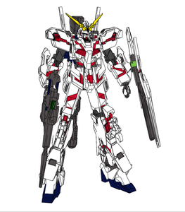 Unicorn Gundam RX-0  Cosplay Full Foam Pepakura File Templates